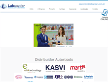 Tablet Screenshot of labcenter.com.br